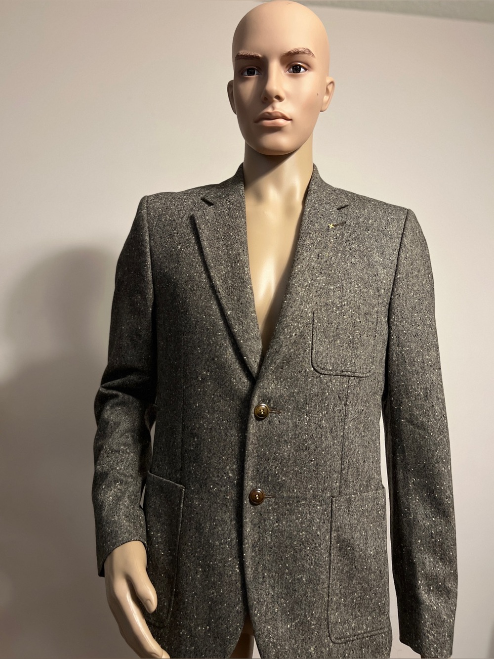 Circle of Gentlemen Virgin Wool Blazer with Elbow Patches
